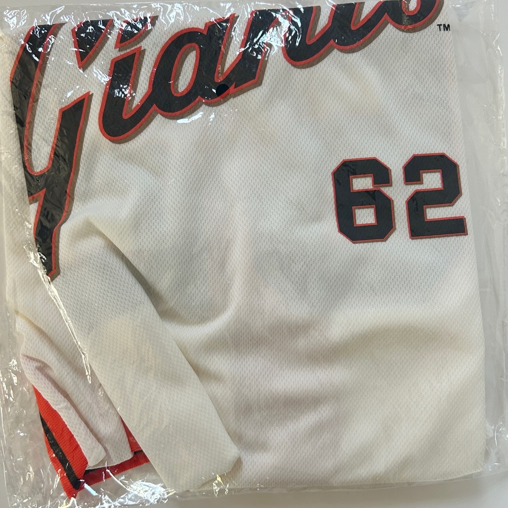 NEW San Francisco GIANTS 2024 Logan Webb Basketball Jersey Size Medium - Picture 3 of 5